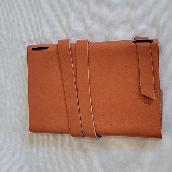 Portland Leather Goods leather wrapped journal - orange - Picture 2 of 3